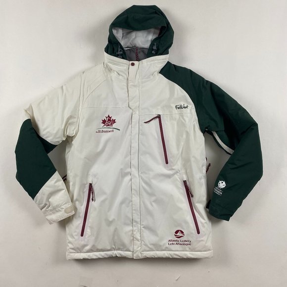 Vintage Team New Brunswick Jeux Du Canada Games Winter Parka Jacket Womens Small - Picture 1 of 15